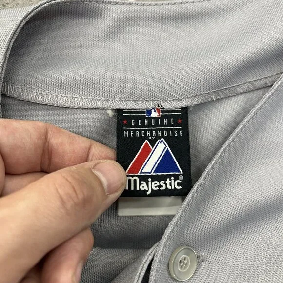 Vintage St. Louis Cardinals Jersey Mens XL Blank y2k Gray MLB Baseball Majestic - Picture 6 of 10